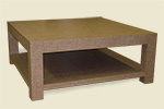 #100 Parsons Table with Shelf