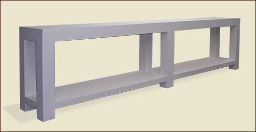 #100 Long Parsons Table with Shelf - Product ID 073-13